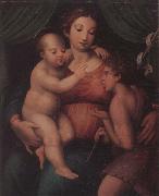 unknow artist The Madonna and child with the infant saint john the baptist oil painting